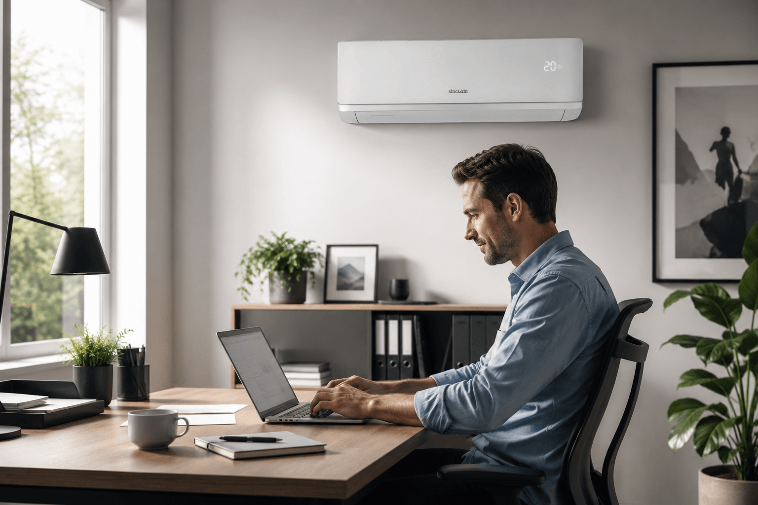 Klimaanlage in einem Homeoffice