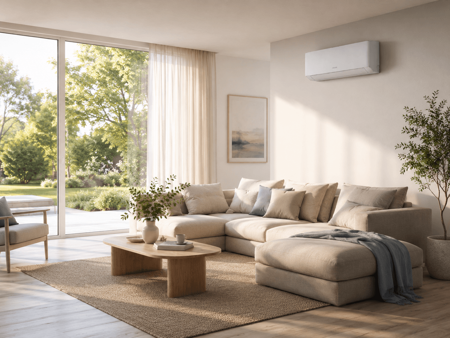 Klimaanlage in einem Wohnzimmer