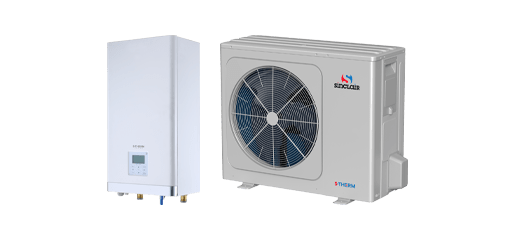 Sinclair S-THERM Yukon Split-Wärmepumpe mit Hydrobox